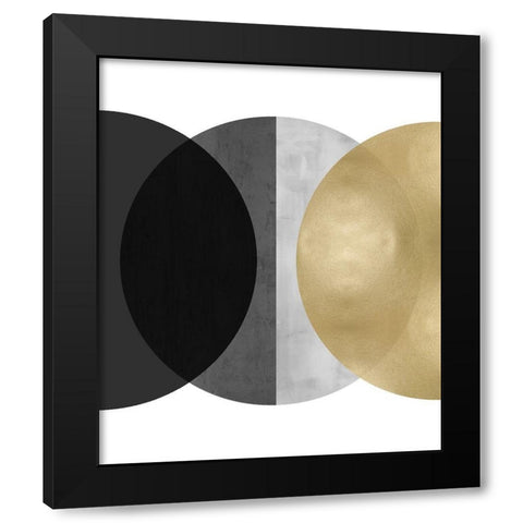 Intersect II Black Modern Wood Framed Art Print by Thompson, Justin