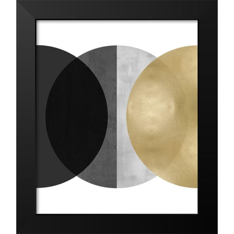 Intersect II Black Modern Wood Framed Art Print by Thompson, Justin