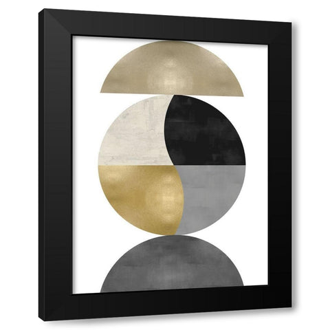 Tuned In Black Modern Wood Framed Art Print with Double Matting by Thompson, Justin