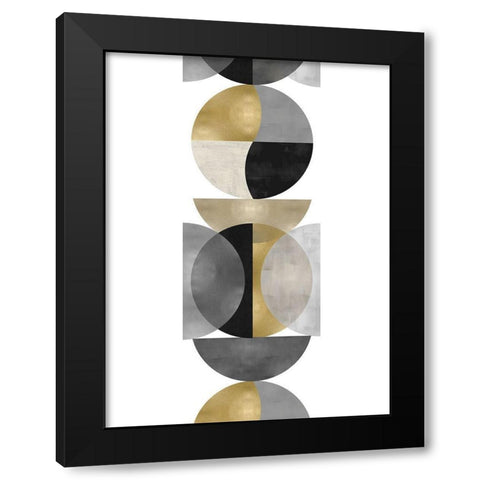 Balancing Act Black Modern Wood Framed Art Print by Thompson, Justin