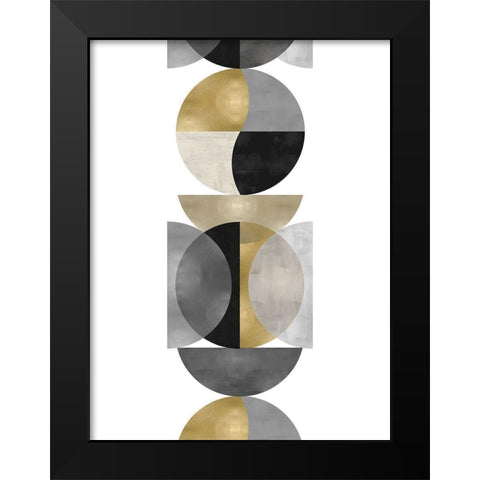 Balancing Act Black Modern Wood Framed Art Print by Thompson, Justin