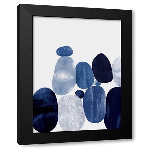 Connected II Black Modern Wood Framed Art Print by Thompson, Justin