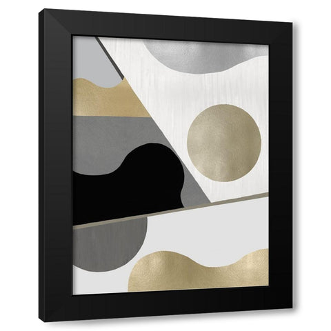 Cadence II Black Modern Wood Framed Art Print with Double Matting by Thompson, Justin