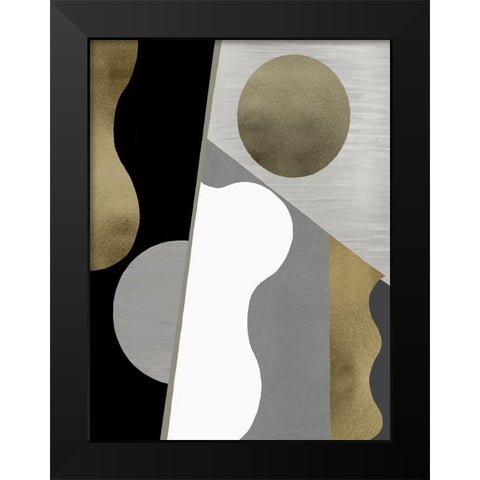 Cadence III Black Modern Wood Framed Art Print by Thompson, Justin