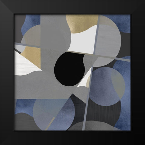 Interact II Black Modern Wood Framed Art Print by Thompson, Justin
