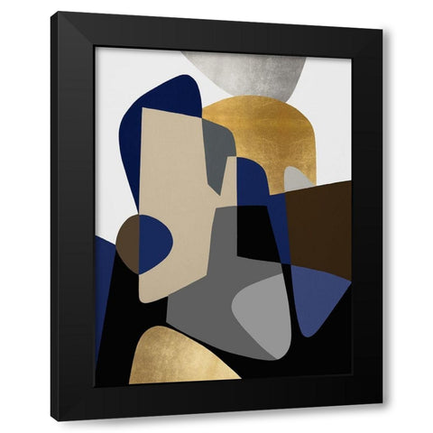 The Shape of Things II Black Modern Wood Framed Art Print with Double Matting by Thompson, Justin
