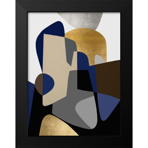 The Shape of Things II Black Modern Wood Framed Art Print by Thompson, Justin