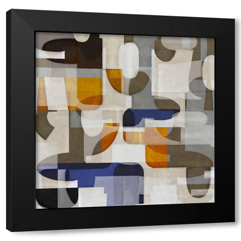 Mid Century Movement I Black Modern Wood Framed Art Print by Thompson, Justin