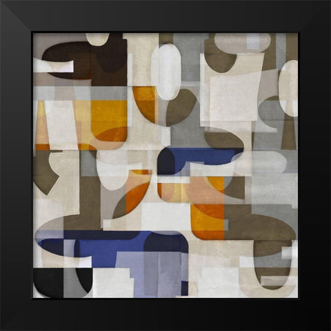Mid Century Movement I Black Modern Wood Framed Art Print by Thompson, Justin