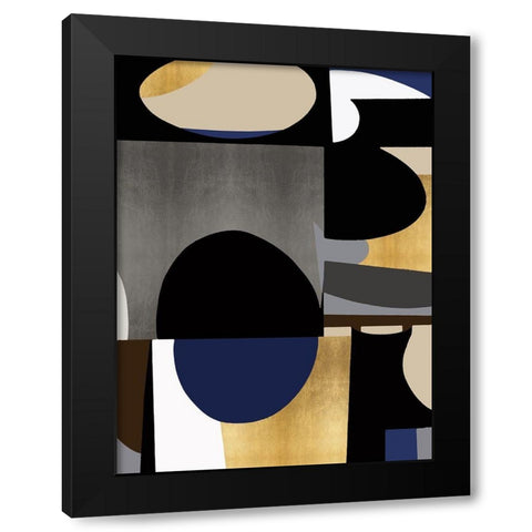 Midnight Movement I Black Modern Wood Framed Art Print with Double Matting by Thompson, Justin