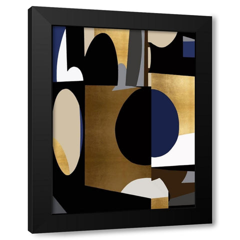 Midnight Movement II Black Modern Wood Framed Art Print by Thompson, Justin