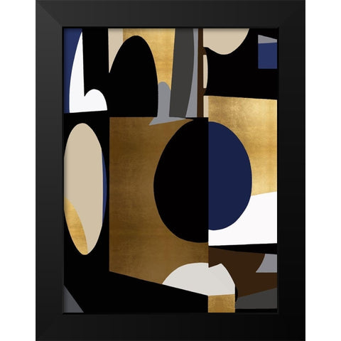 Midnight Movement II Black Modern Wood Framed Art Print by Thompson, Justin
