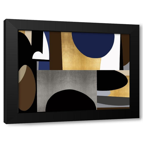 Mid Century Motion II Black Modern Wood Framed Art Print with Double Matting by Thompson, Justin