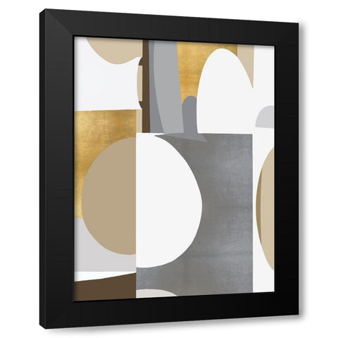 New Day Movement I Black Modern Wood Framed Art Print with Double Matting by Thompson, Justin