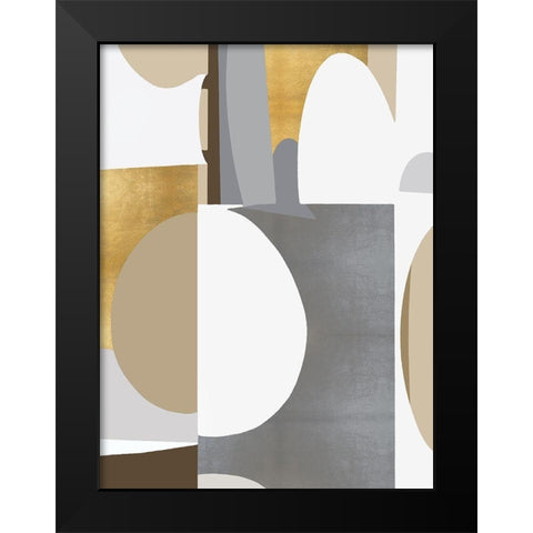 New Day Movement I Black Modern Wood Framed Art Print by Thompson, Justin