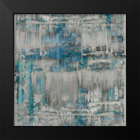 Above and Beyond Black Modern Wood Framed Art Print by Turner, Justin
