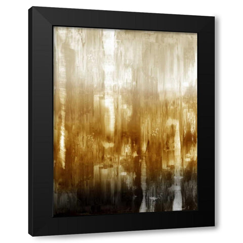 Amber Gradation Black Modern Wood Framed Art Print with Double Matting by Turner, Justin