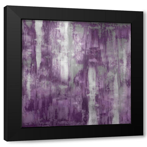 Amethyst Gradation Black Modern Wood Framed Art Print with Double Matting by Turner, Justin