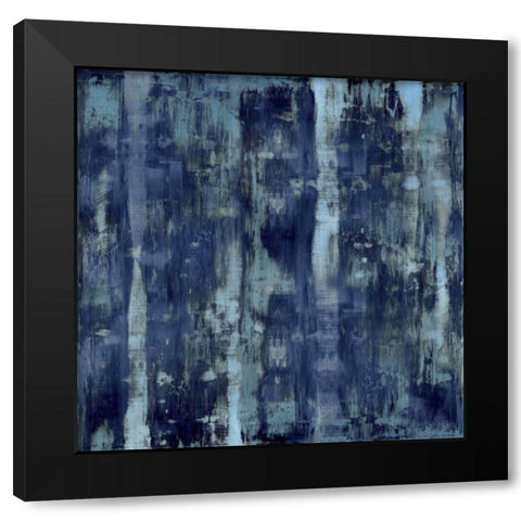 Variations in Blue Black Modern Wood Framed Art Print by Turner, Justin