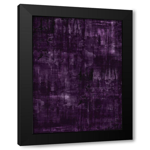 Midnight Amethyst Black Modern Wood Framed Art Print with Double Matting by Turner, Justin