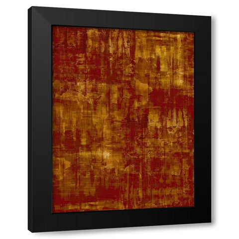 Amber on Red Black Modern Wood Framed Art Print with Double Matting by Turner, Justin