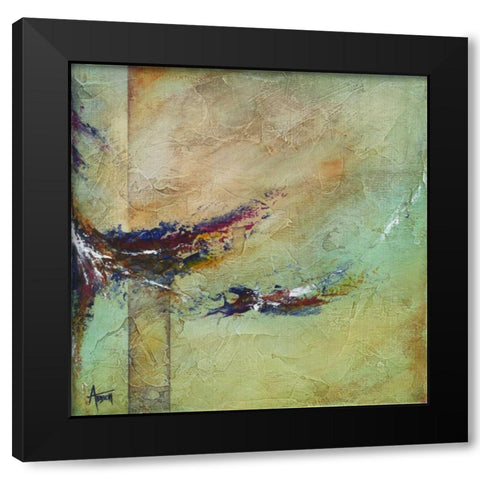 Tempestuous Black Modern Wood Framed Art Print by Abbott, Kimberly