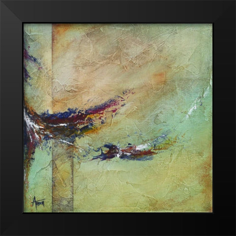 Tempestuous Black Modern Wood Framed Art Print by Abbott, Kimberly