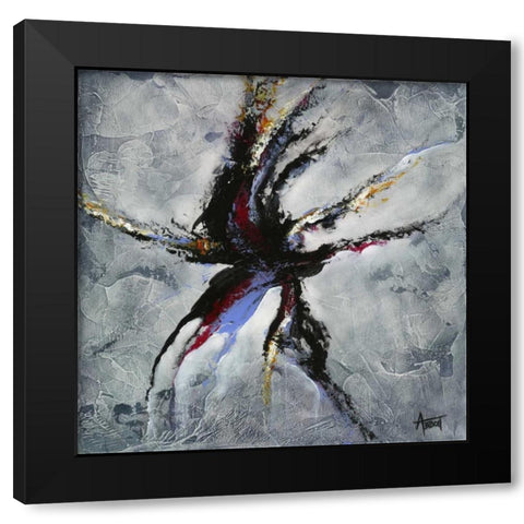 Evolve Black Modern Wood Framed Art Print with Double Matting by Abbott, Kimberly