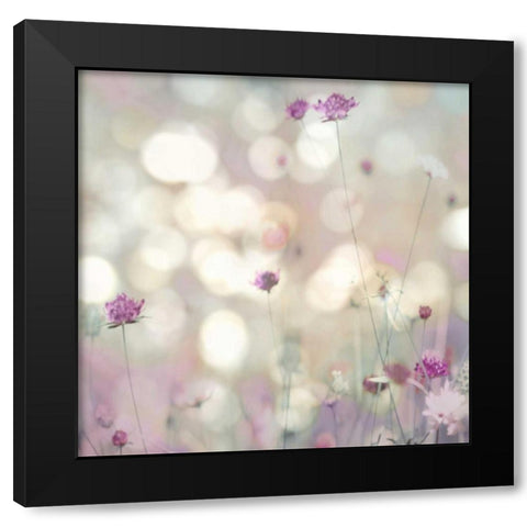 Floral Meadow I Black Modern Wood Framed Art Print by Carrigan, Kate