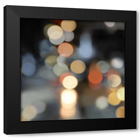 City Lights II Black Modern Wood Framed Art Print by Carrigan, Kate