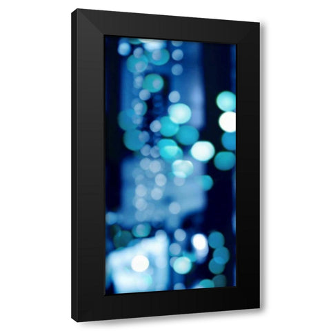 Brilliant Blue Triptych I Black Modern Wood Framed Art Print with Double Matting by Carrigan, Kate