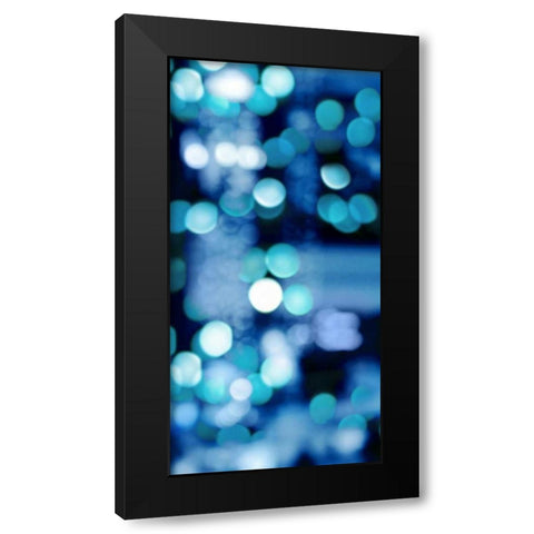 Brilliant Blue Triptych III Black Modern Wood Framed Art Print by Carrigan, Kate