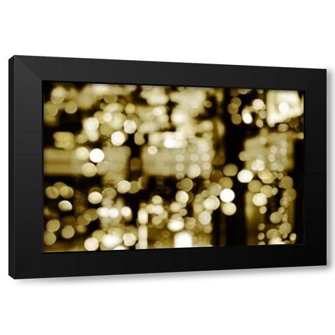 Golden Reflections Black Modern Wood Framed Art Print with Double Matting by Carrigan, Kate