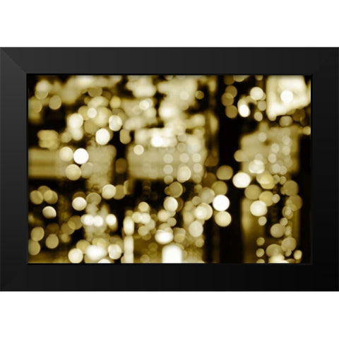 Golden Reflections Black Modern Wood Framed Art Print by Carrigan, Kate
