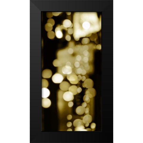 Golden Reflections Triptych III Black Modern Wood Framed Art Print by Carrigan, Kate