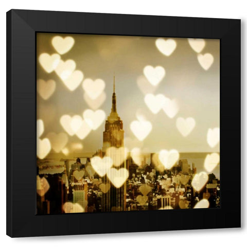 I Love NY II Black Modern Wood Framed Art Print by Carrigan, Kate