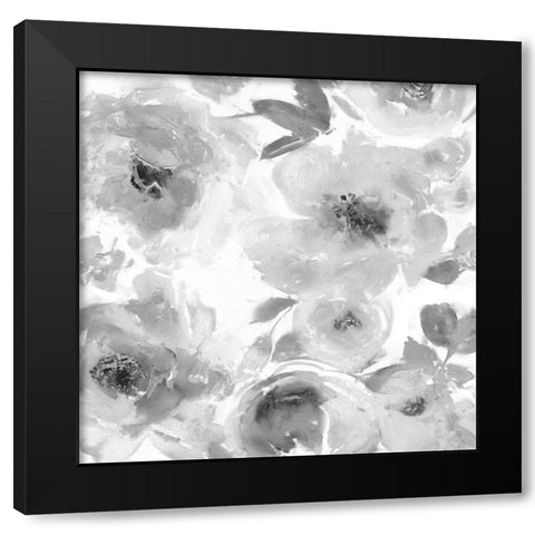 Springtime Black and White I Black Modern Wood Framed Art Print by Morris, Kelsey