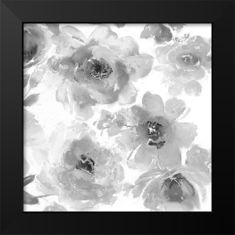 Springtime Black and White II Black Modern Wood Framed Art Print by Morris, Kelsey
