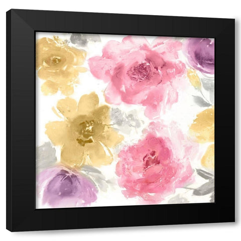 Springtime Bloom VIII Black Modern Wood Framed Art Print with Double Matting by Morris, Kelsey