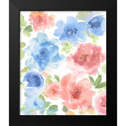 Springtime Floral II Black Modern Wood Framed Art Print by Morris, Kelsey