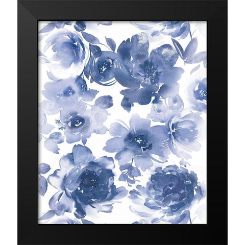 Springtime Indigo I Black Modern Wood Framed Art Print by Morris, Kelsey