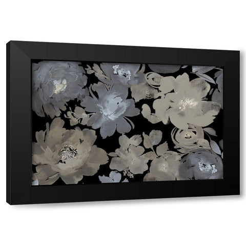 Springtime Midnight Black Modern Wood Framed Art Print with Double Matting by Morris, Kelsey