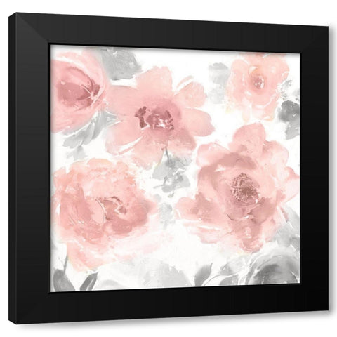 Springtime Pink Blush I Black Modern Wood Framed Art Print with Double Matting by Morris, Kelsey