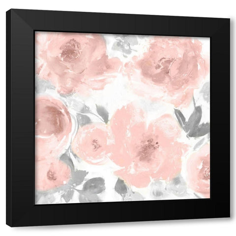 Springtime Pink Blush II Black Modern Wood Framed Art Print by Morris, Kelsey