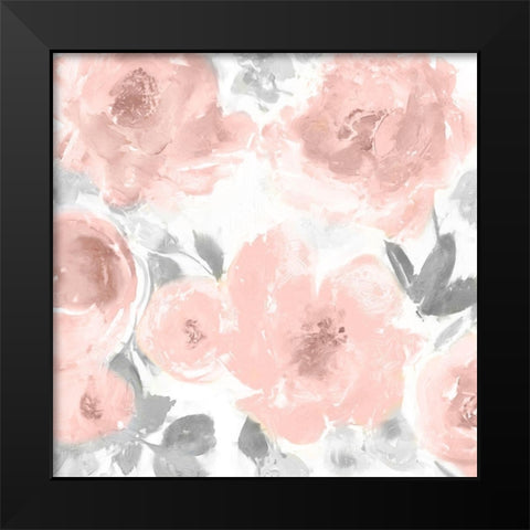 Springtime Pink Blush II Black Modern Wood Framed Art Print by Morris, Kelsey