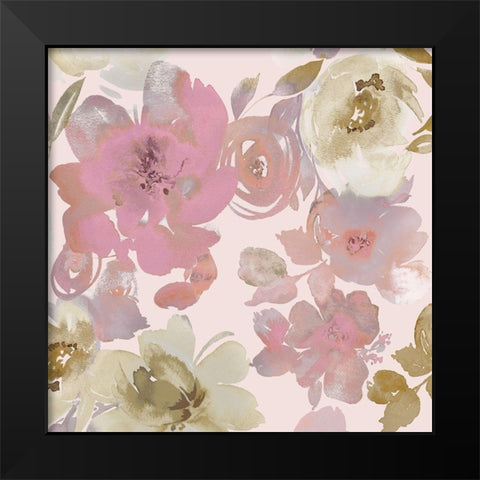 Springtime Pink I Black Modern Wood Framed Art Print by Morris, Kelsey
