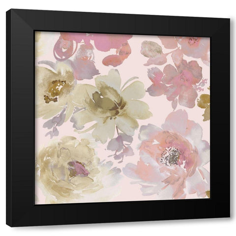 Springtime Pink II Black Modern Wood Framed Art Print by Morris, Kelsey