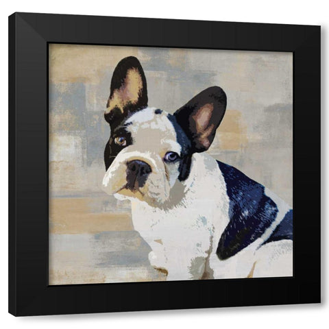French Bulldog Black Modern Wood Framed Art Print by Rodgers, Keri