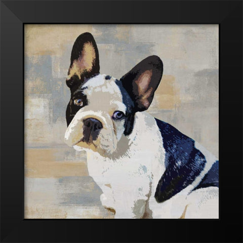 French Bulldog Black Modern Wood Framed Art Print by Rodgers, Keri