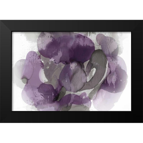 Amethyst Flow I Black Modern Wood Framed Art Print by Jett, Kristina